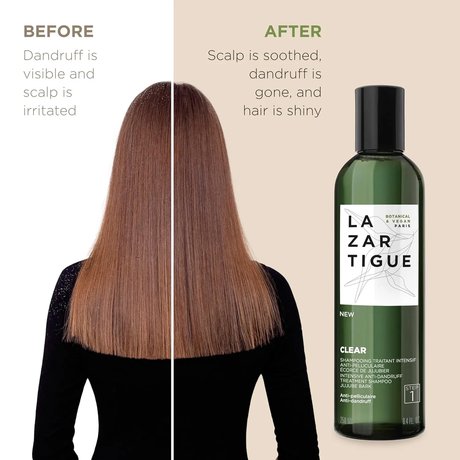 Интенсивный шампунь против перхоти «Clear Intensive Anti-Dandruff Treatment Shampoo» от LAZARTIGUE, 250 мл Lazartigue — фото 4