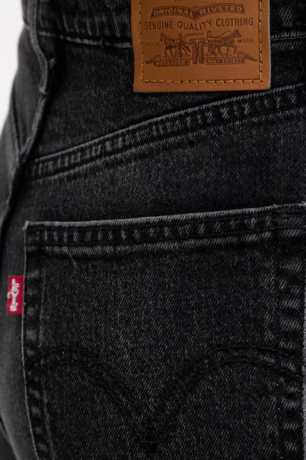 Джинсы прямые с высокой талией RIBCAGE прямого кроя Levi's, черный — фото 4