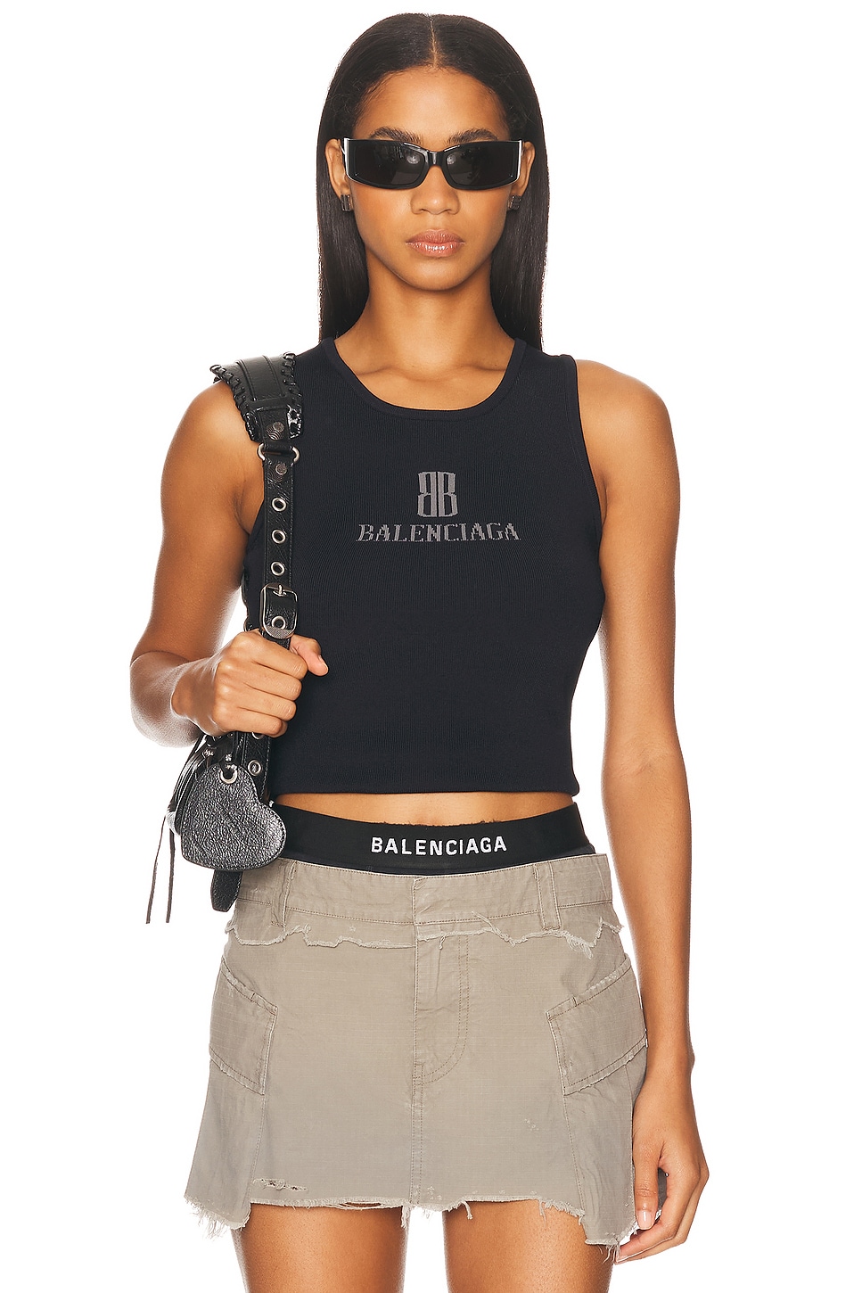 

Майка-алкоголичка Balenciaga, Black & Dark Grey