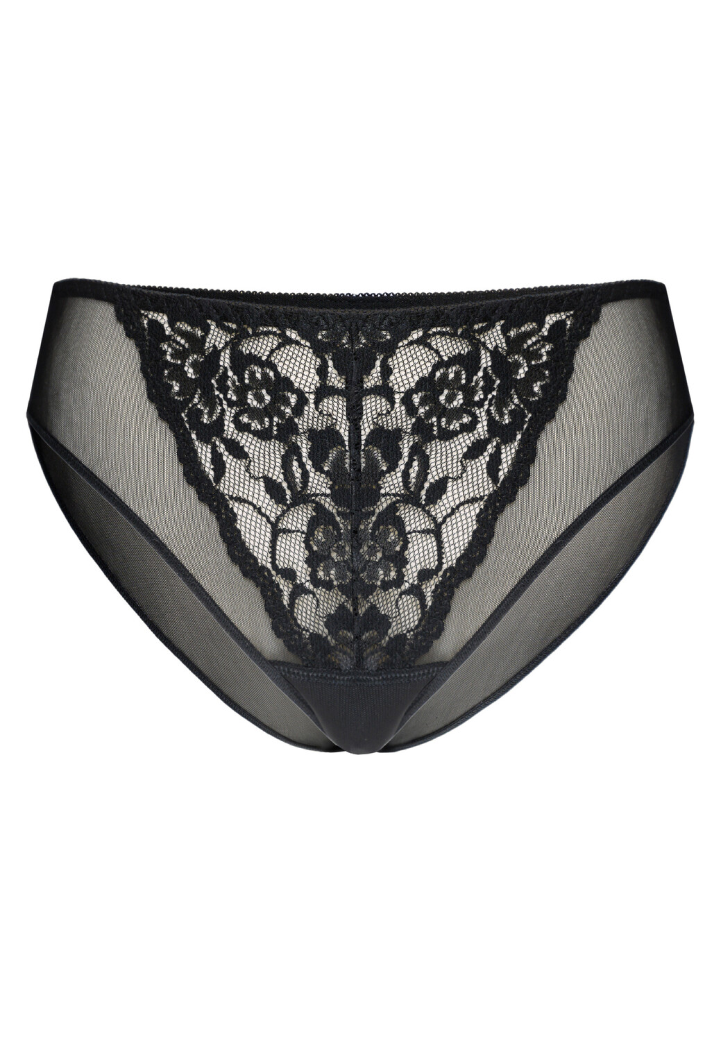 

Трусы Teyli Mesh mit floraler Spitze Glamour, черный