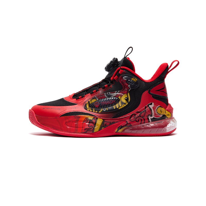 

Баскетбольные кроссовки унисекс 361°KIDS, Carbon черный/Energy красный/золотой оранжевый желтый