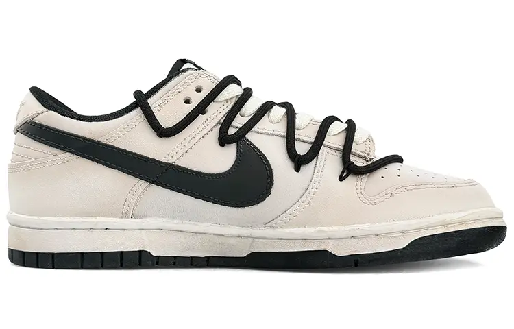 

Кроссовки Nike Dunk Skateboarding Shoes Men Low-top Black, цвет Off White