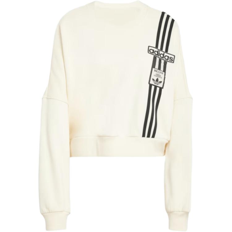 Adidas Originals Adidas женская укороченная толстовка Adibreak Cream White — фото 3