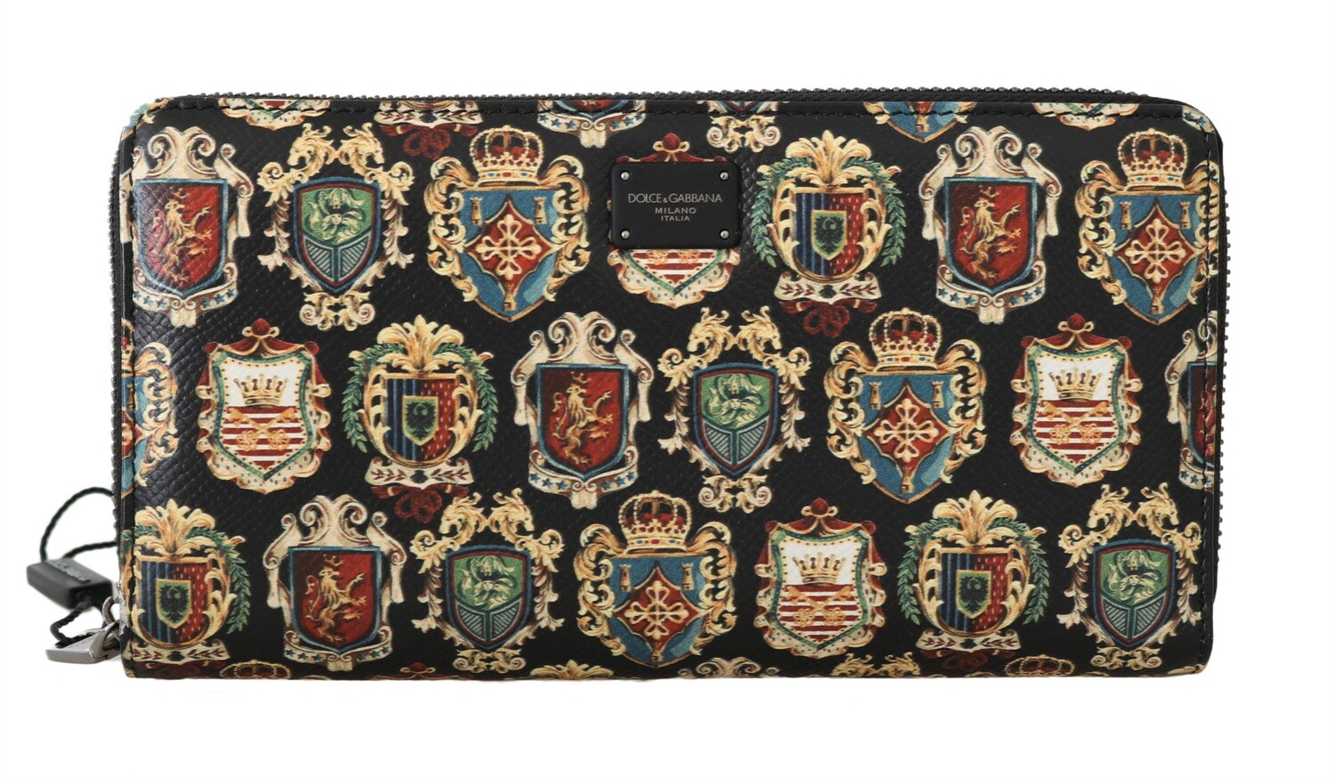 

Современный кошелек-медальон на молнии Dolce & Gabbana, черный