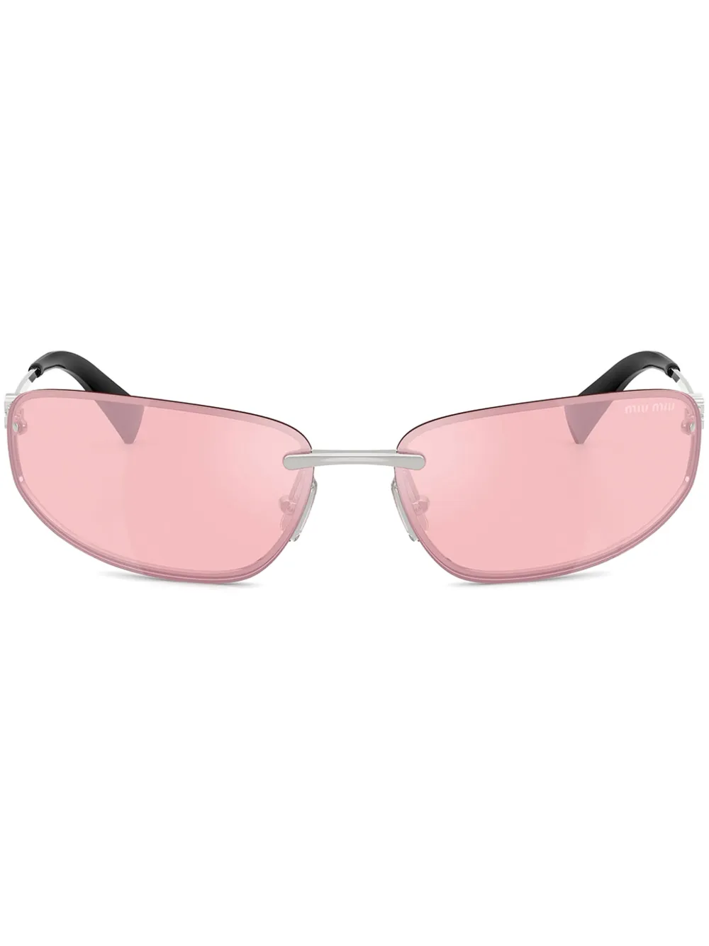 

Очки в оправе 'кошачий глаз' Miu Miu Eyewear, серебяный