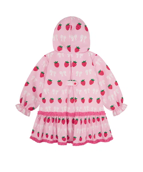 Куртка детская с рюшами Sweet Berry от Minidou, розовая — фото 4