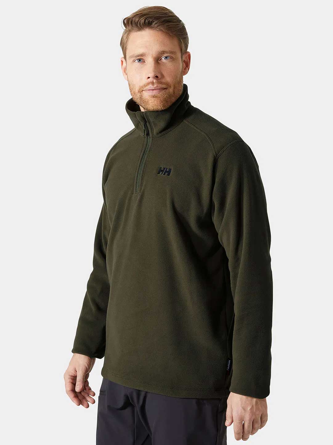 

Толстовка Helly Hansen DAYBREAKER 1/2 ZIP FLEECE, зеленый