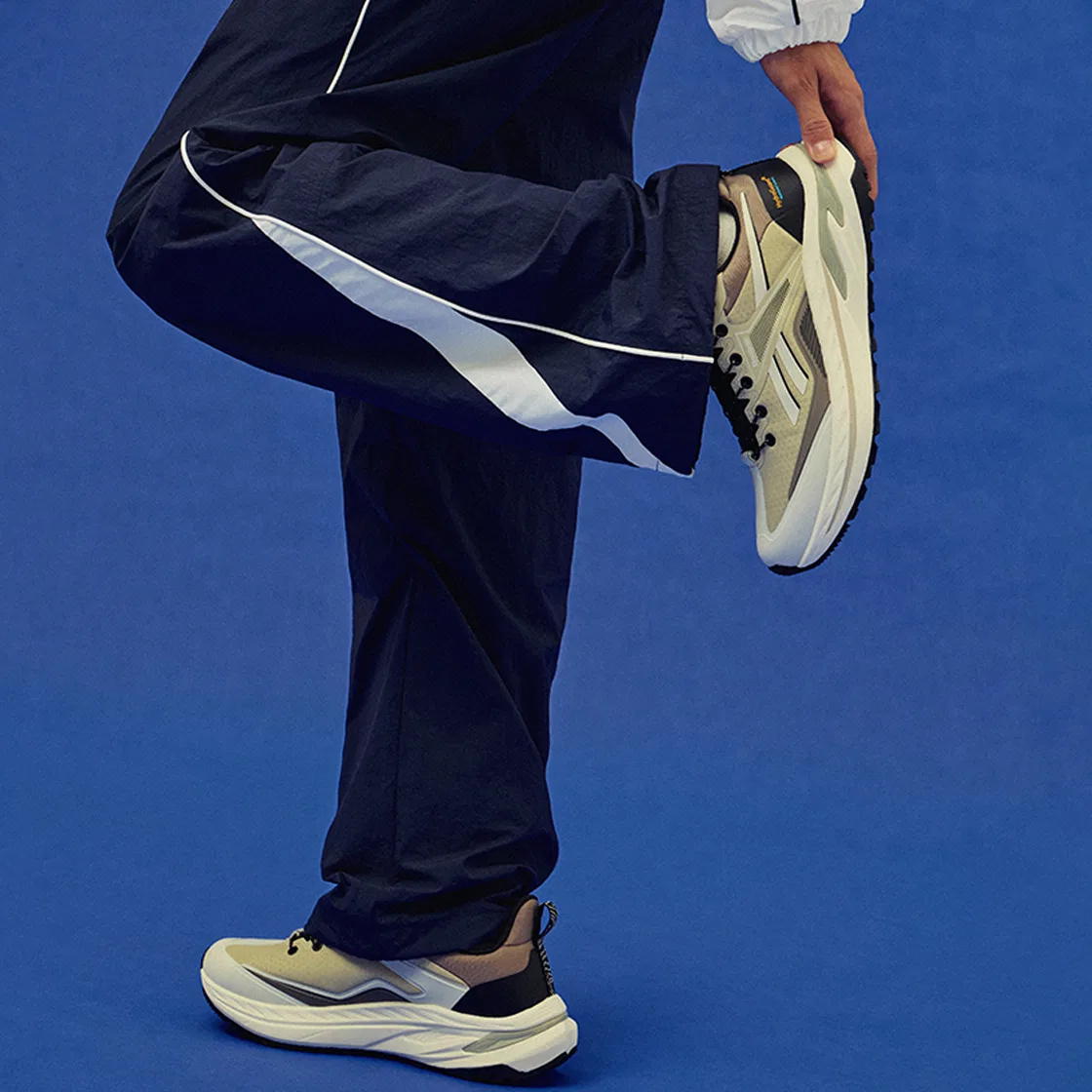 Мужские бежево-чёрные кроссовки Reebok Oliwa Ten 1