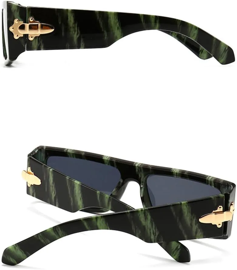 

Винтажные прямоугольные солнцезащитные очки для женщин и мужчин, маленькая оправа, плоская верхняя часть, градиентные солнцезащитные очки для женщин VFDHN, Black Tea