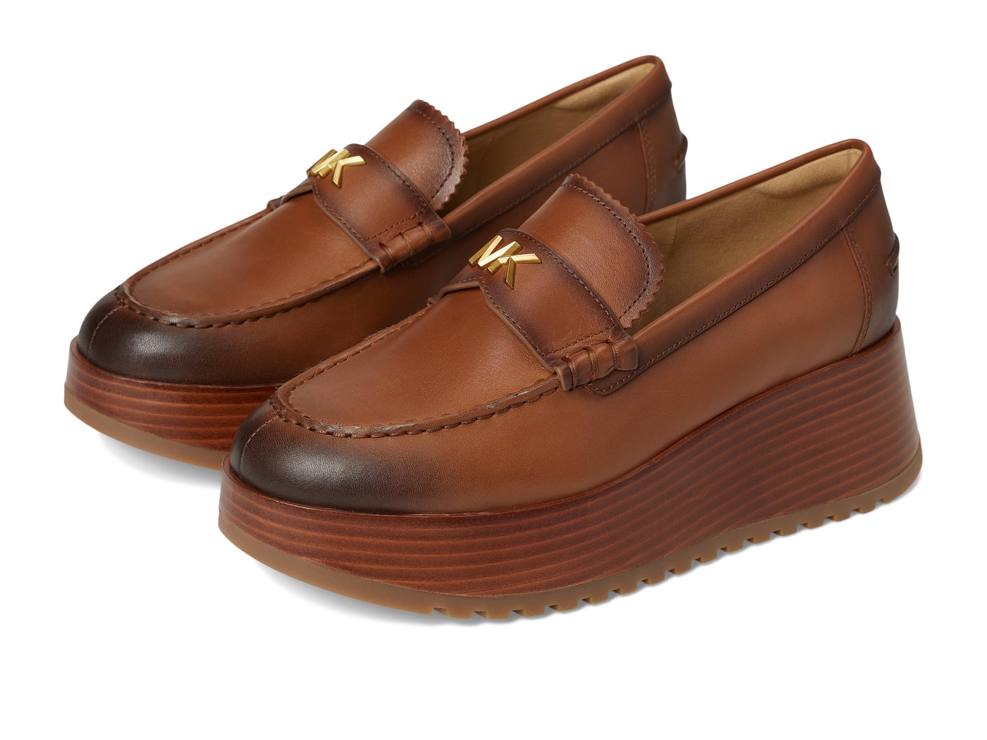 Лоферы MICHAEL Michael Kors Indy Flatform Loafer, цвет Luggage