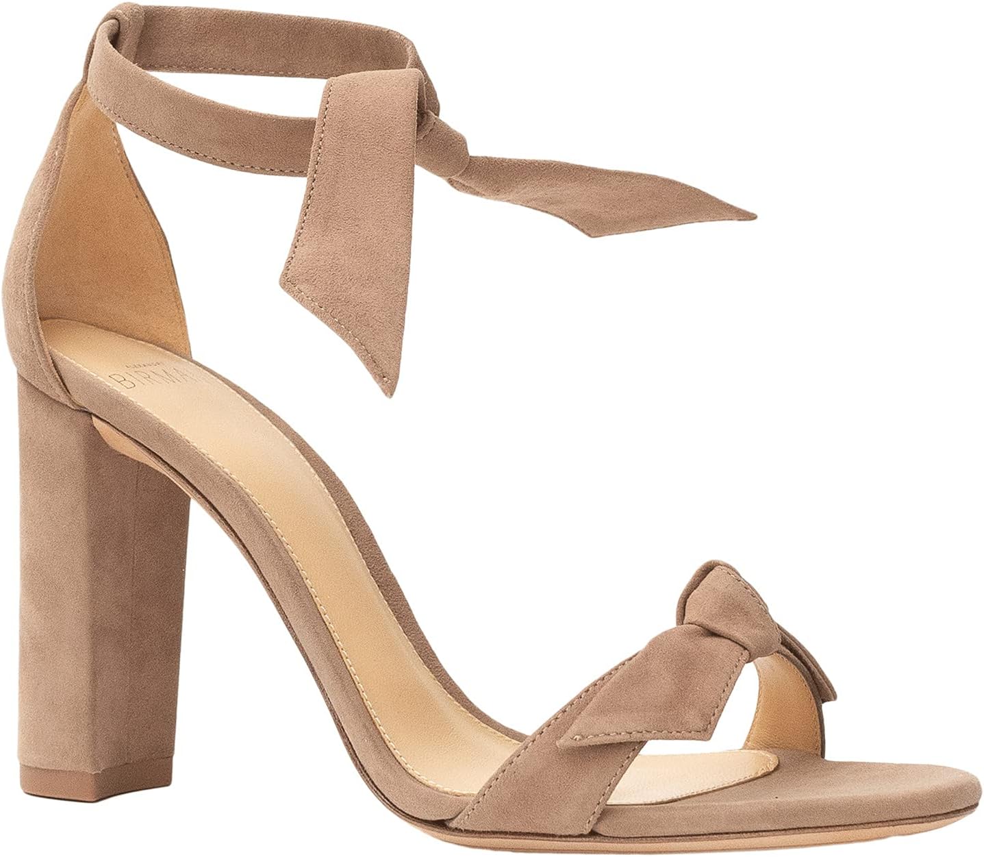 Сандалии Alexandre Birman Clarita Block 90 Fabric, цвет Cameo