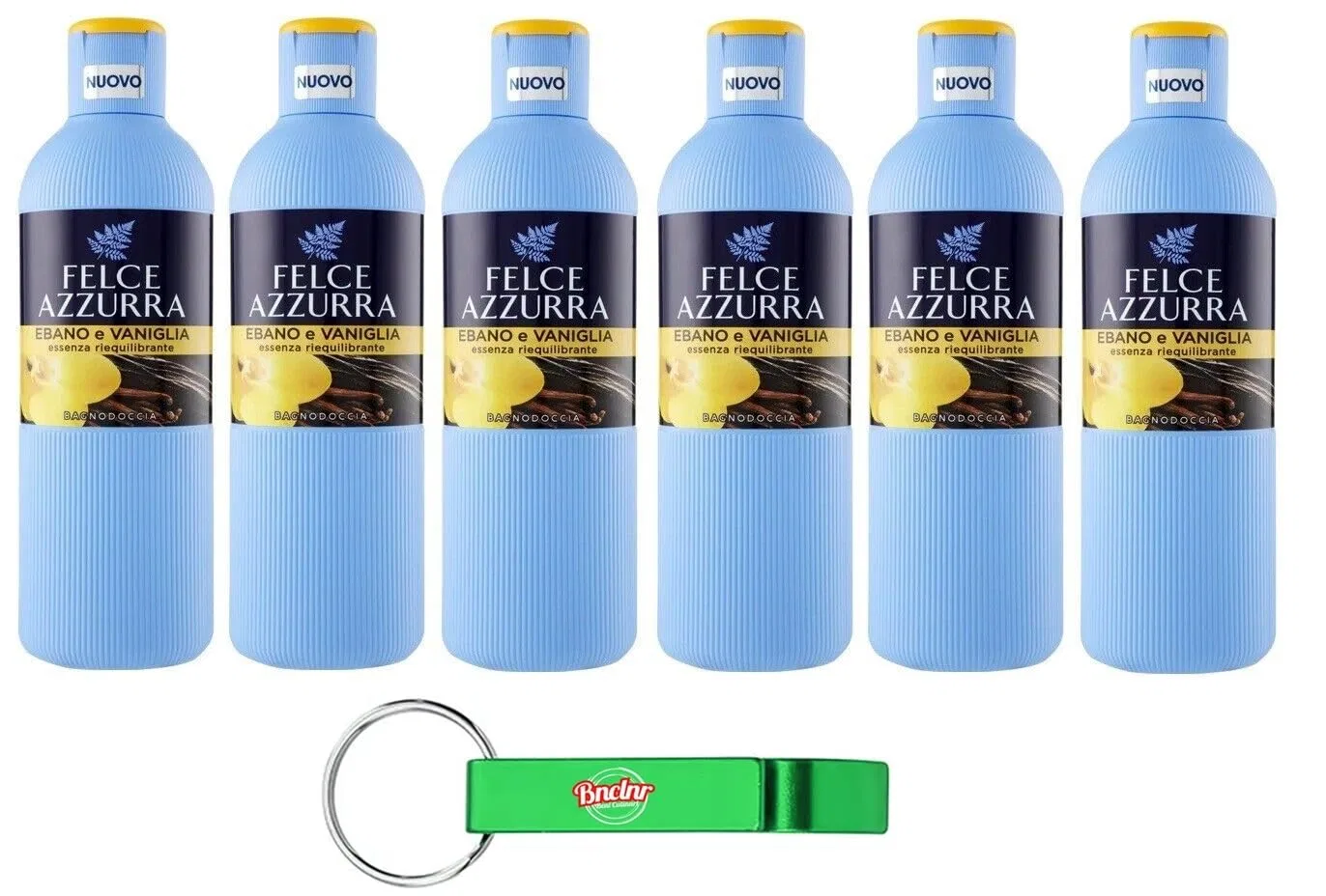 Гель для душа Paglieri Felce Azzurra Ebano e Vaniglia, 650 мл (6 шт.) Beni Culinari