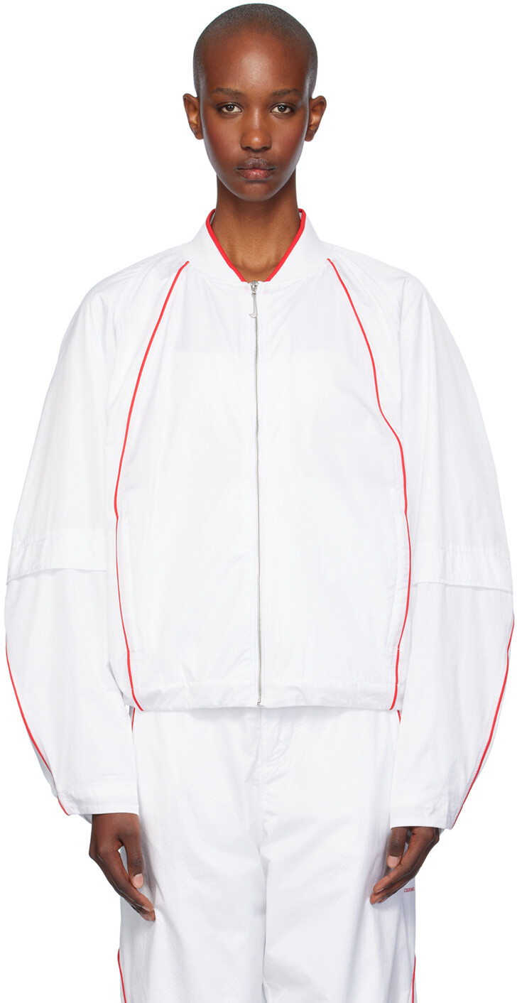 

Белая спортивная куртка Nike Edition NRG JACQUEMUS