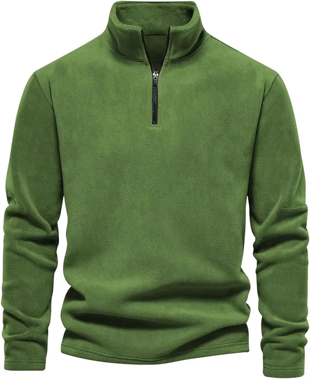 

Мужской осенне-зимний свитшот с длинным рукавом и четверть-молнией