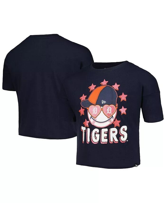 

Футболка с коротким рукавом Big Girls Navy Detroit Tigers Team New Era