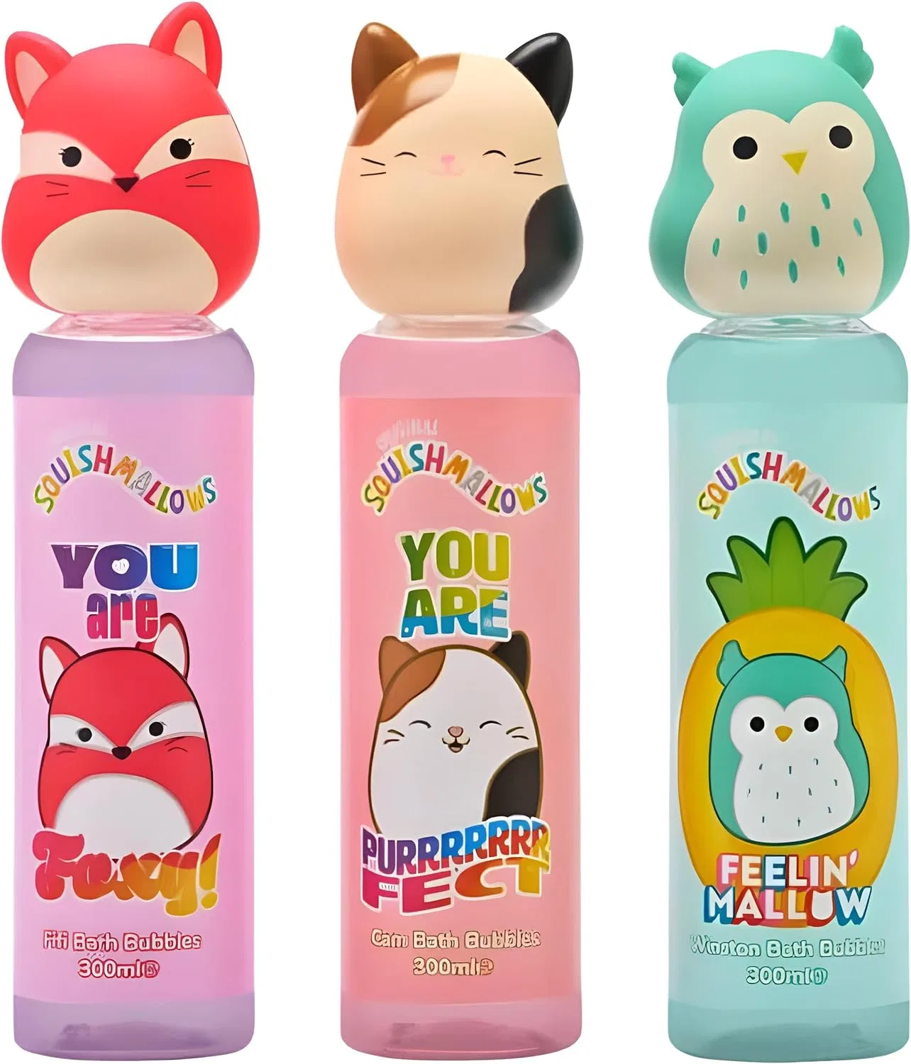 Набор детской пены для ванны Squishmallows с игрушками Corsair Toiletries