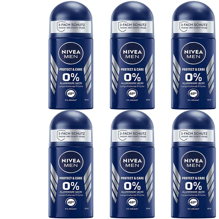 Мужской дезодорант-антиперспирант «Protect & Care» 50 мл (6 шт.) от NIVEA Men Nivea