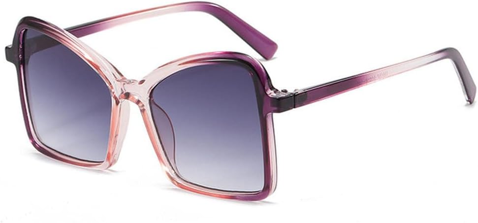 

Модные женские солнцезащитные очки в крупной многоугольной оправе, разноцветные, с плоскими зеркальными линзами, мужские солнцезащитные очки для улицы с защитой от УФ-излучения UV400, SUN2679 Generic, C4 Purple Gray