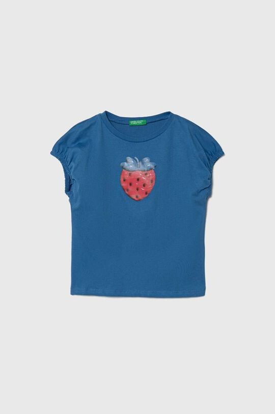 

Детская хлопковая футболка United Colors of Benetton, синий