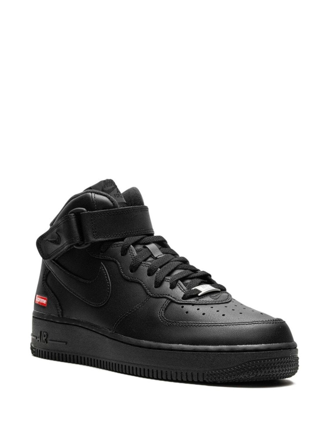 Nike кроссовки x Supreme Air Force 1 Mid "Mini Box Logo - Black", черный — фото 2