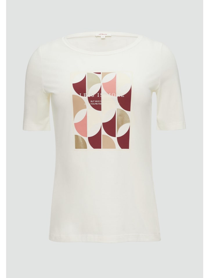 

Футболка в цвете 02D1_ecru s.Oliver, Бежевый, Футболка в цвете 02D1_ecru s.Oliver