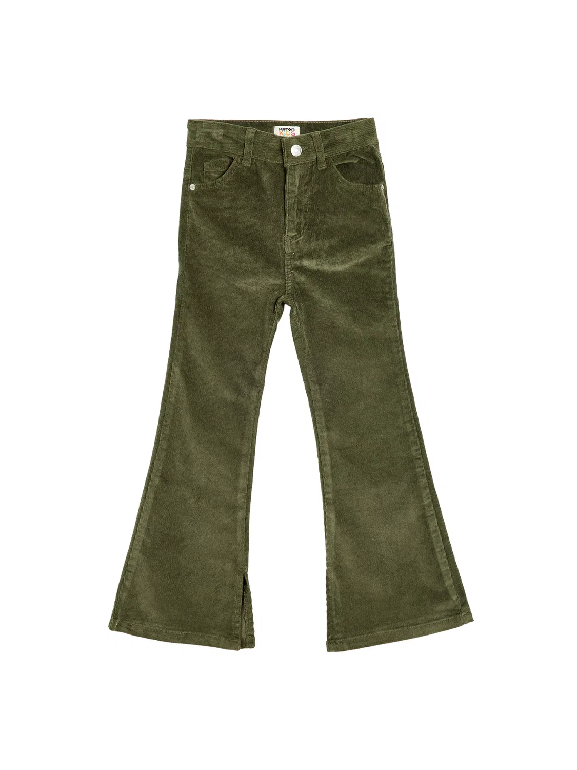 Расклешенные брюки Koton, Olive