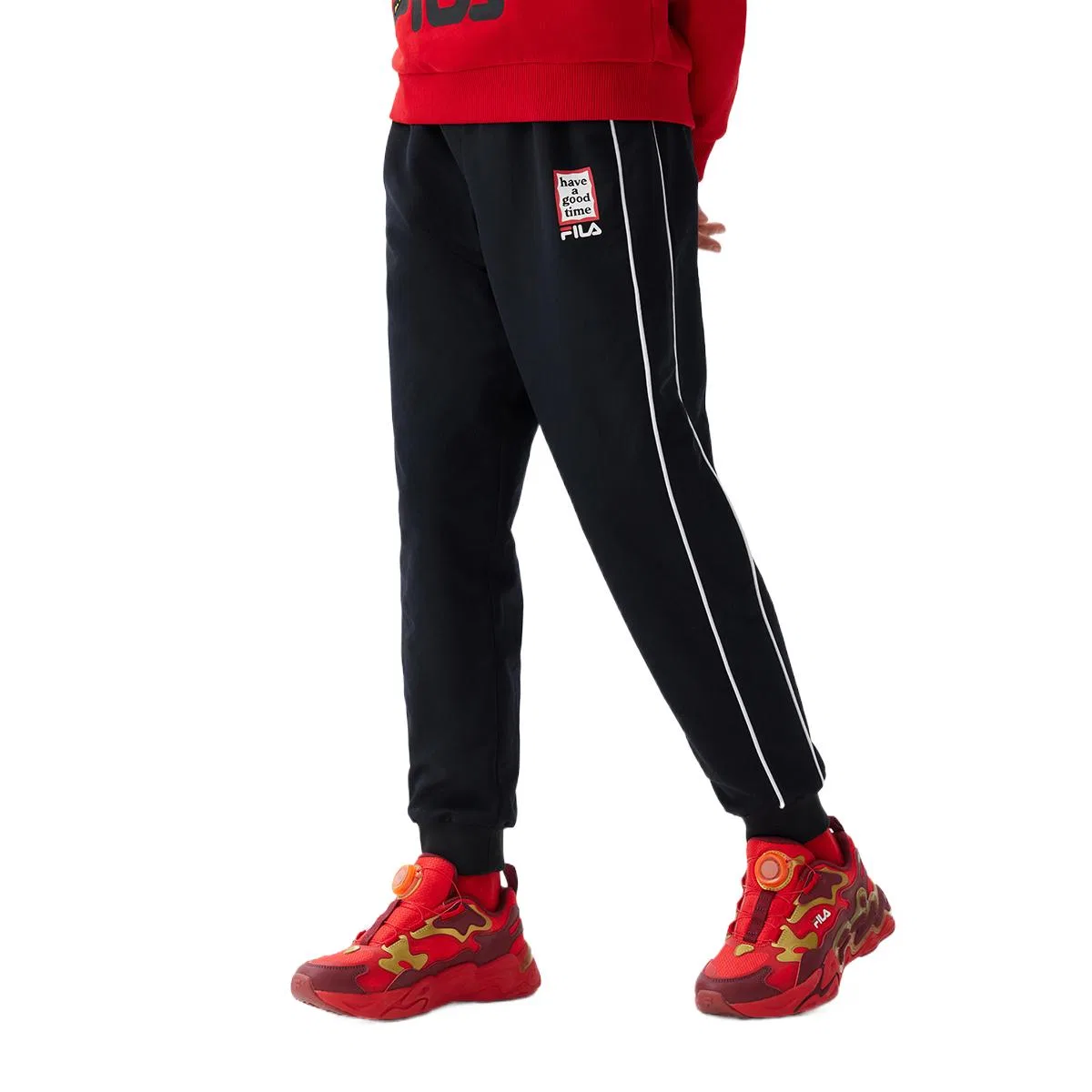 Спортивные штаны FILA KIDS Jet Black для подростков — фото 2