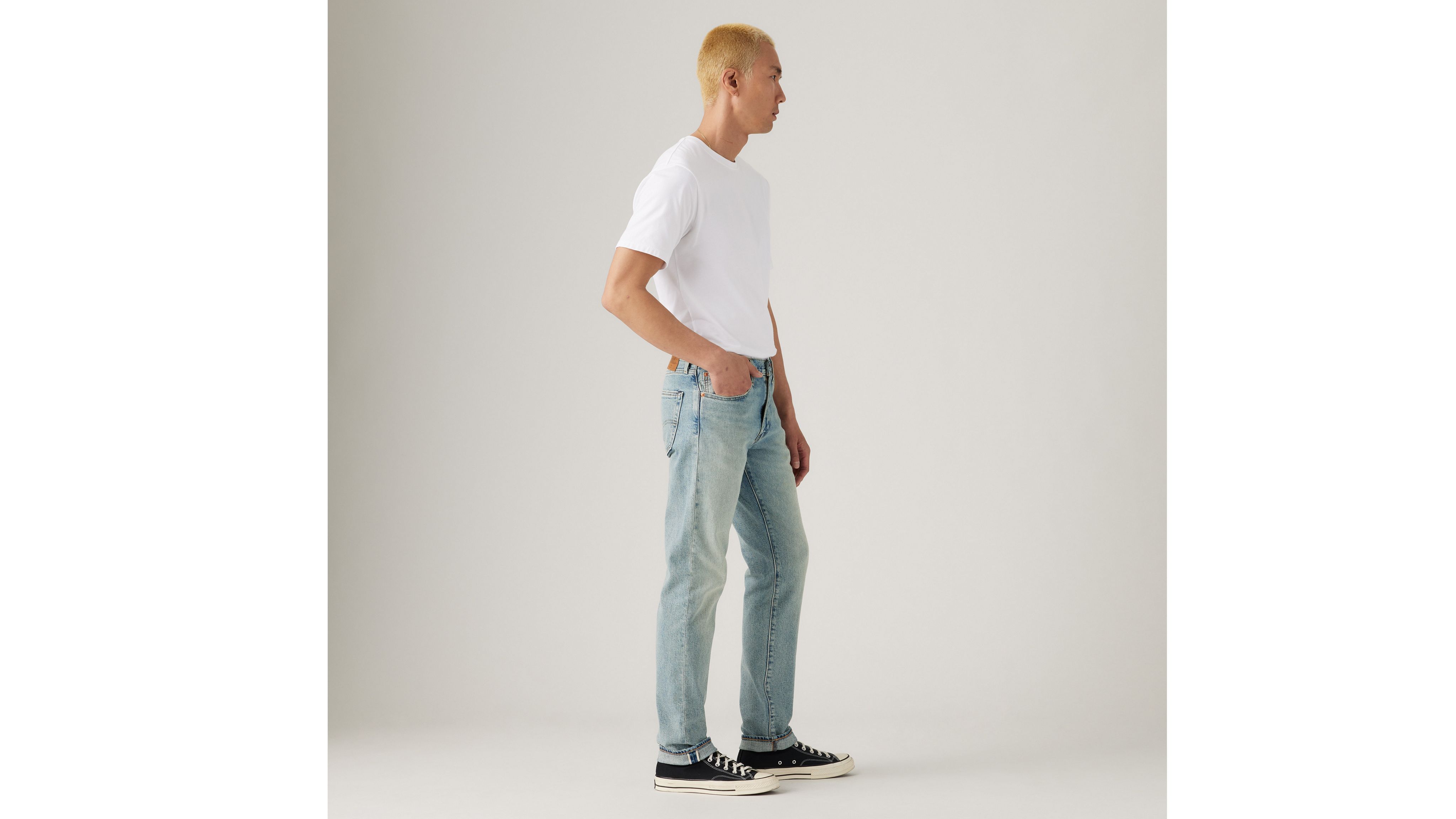 511 Узкие мужские джинсы с кромкой Levi's, Go With It Selvedge - Light Wash — фото 4