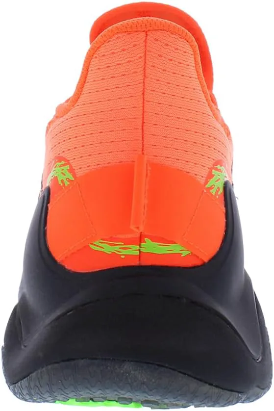 Мужские кроссовки Adidas Mahomes 1 Impact FLX с шнуровкой для повседневной носки - черные, оранжевый/черный — фото 3