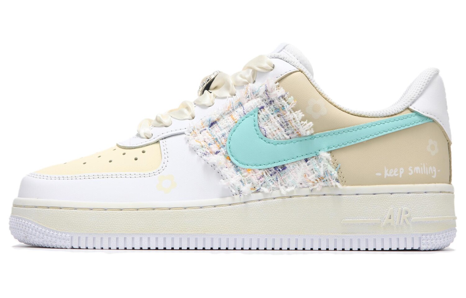 

Кроссовки Nike Air Force 1 Skateboarding Shoes Women's Low-top Pale Yellow, светло-желтый