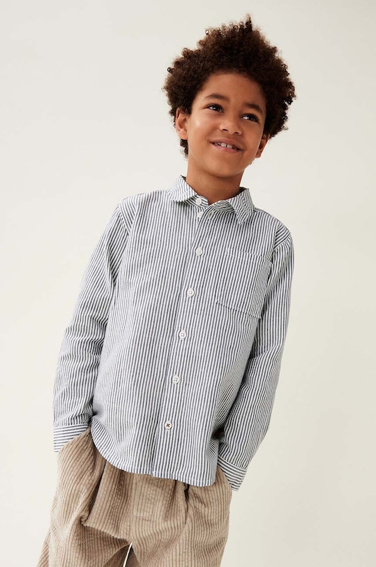 

Детская хлопковая рубашка Costa Stripe Shirt Liewood, синий