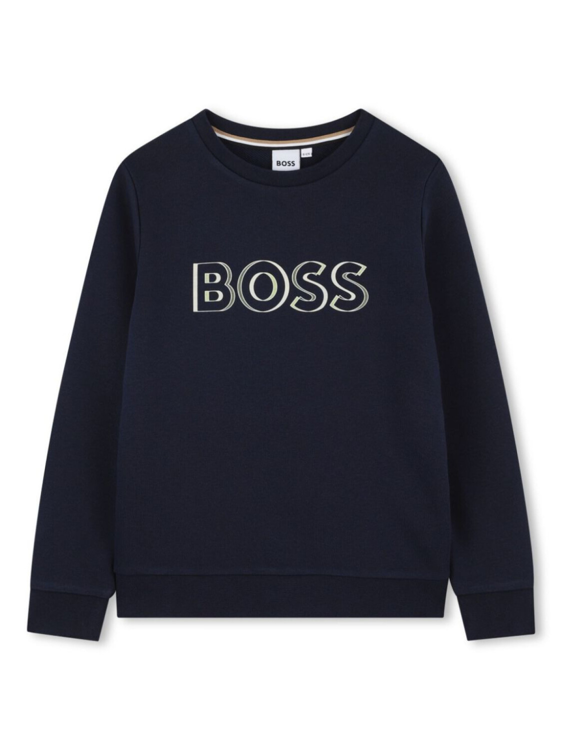

BOSS Kidswear толстовка с тисненым логотипом, синий