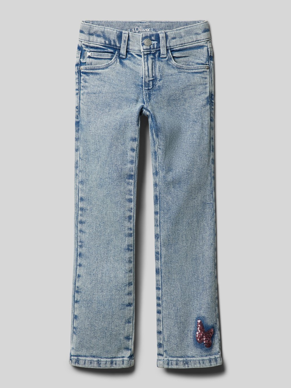 

Джинсы классического кроя с пайетками s.Oliver RED LABEL, синий