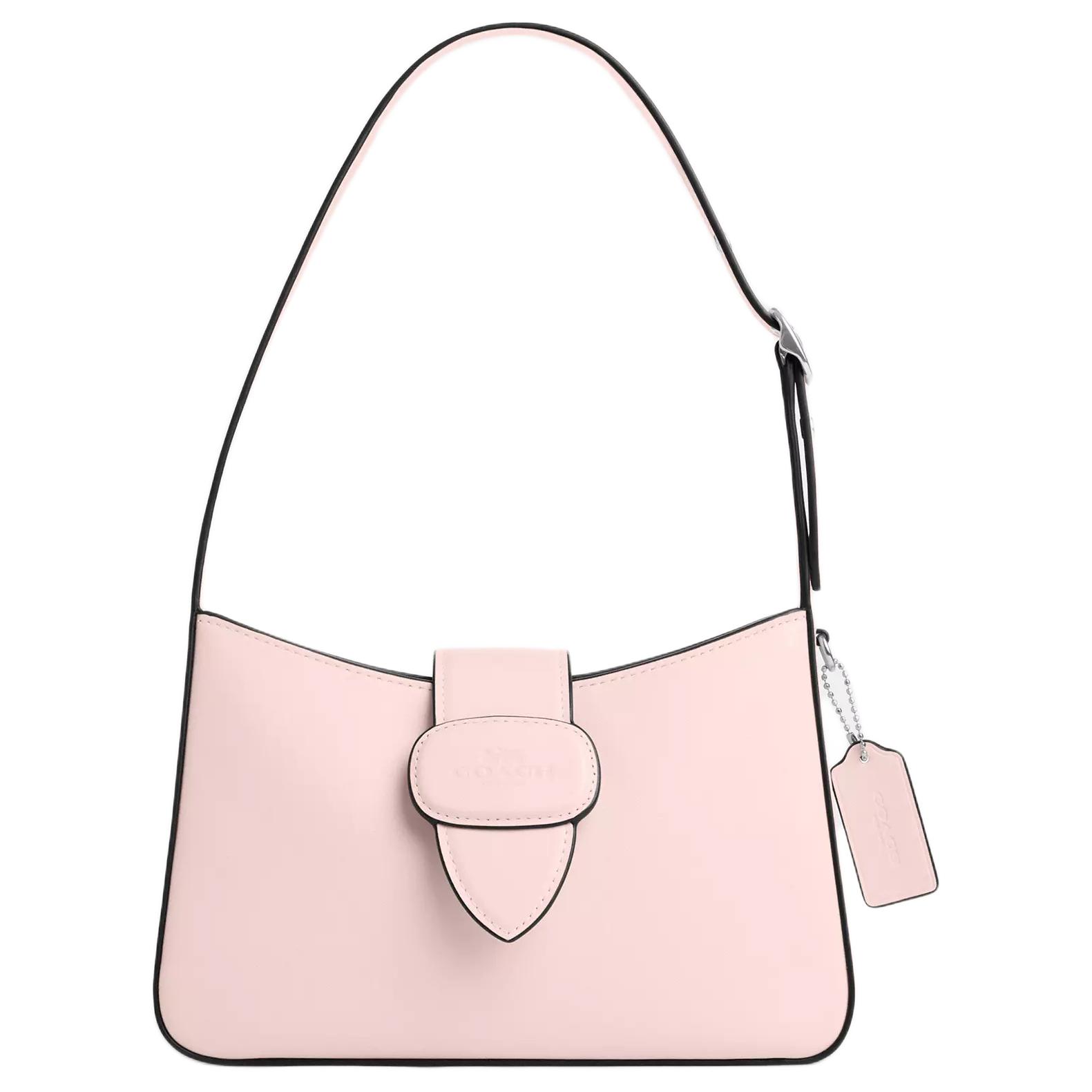 

COACH Элегантная женская сумка через плечо из телячьей кожи среднего размера розового цвета