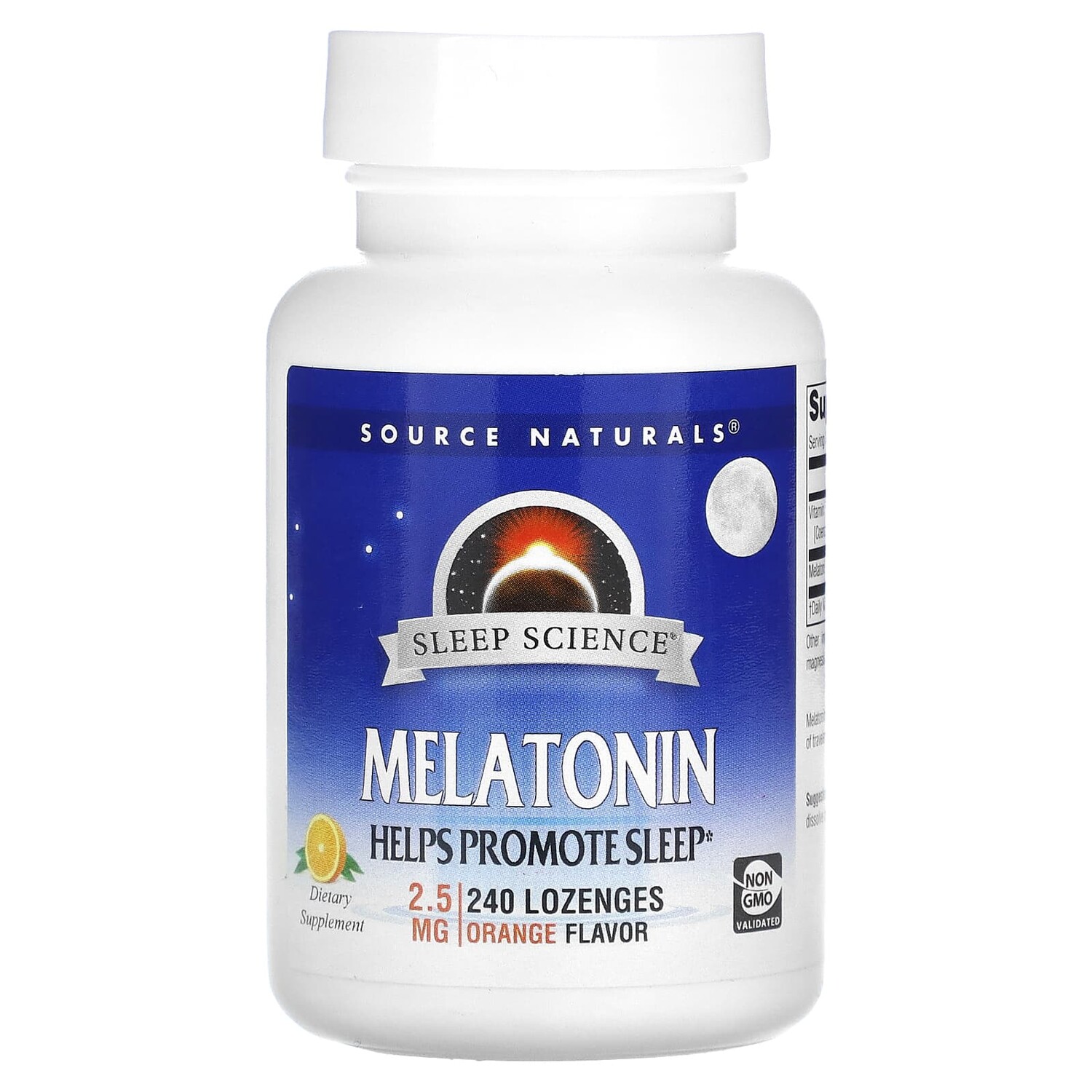

Source Naturals Мелатонин леденцы с апельсиновым вкусом 2,5 мг 240 леденцов