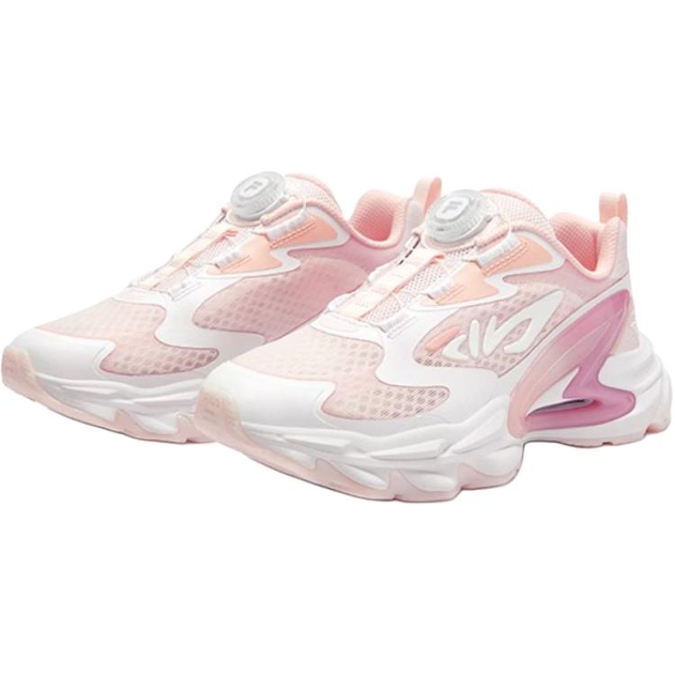 FILA KIDS Детские кроссовки Hummingbird 2 с низким верхом, устойчивые к истиранию, дышащие, розовые — фото 3