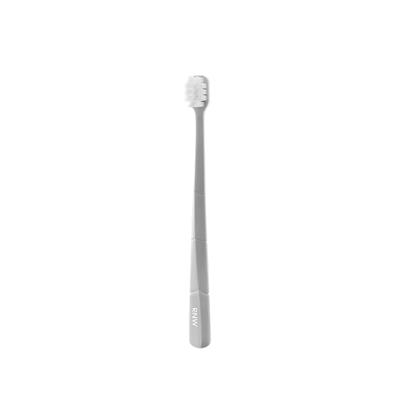 RNW Ультрамягкая зубная щетка для защиты десен, 4 шт, Small Head Gray Toothbrush