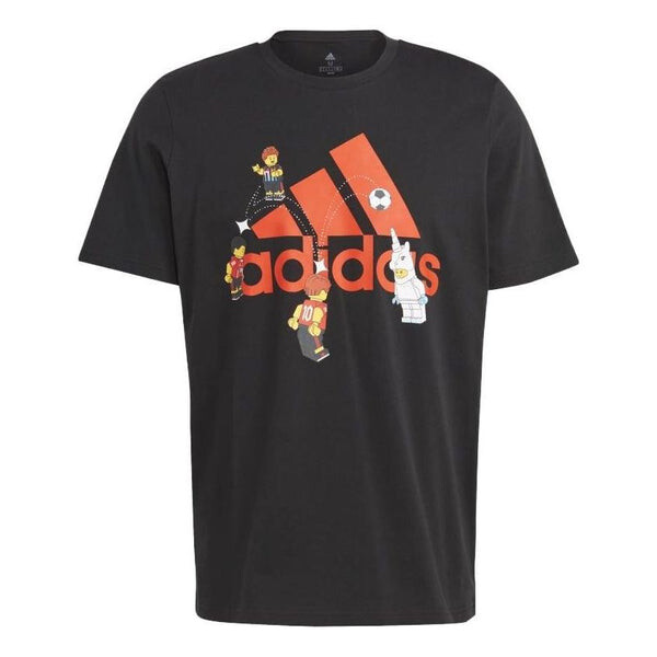 

Футболка x лего футбольный значок спорт графическая футболка Adidas, черный