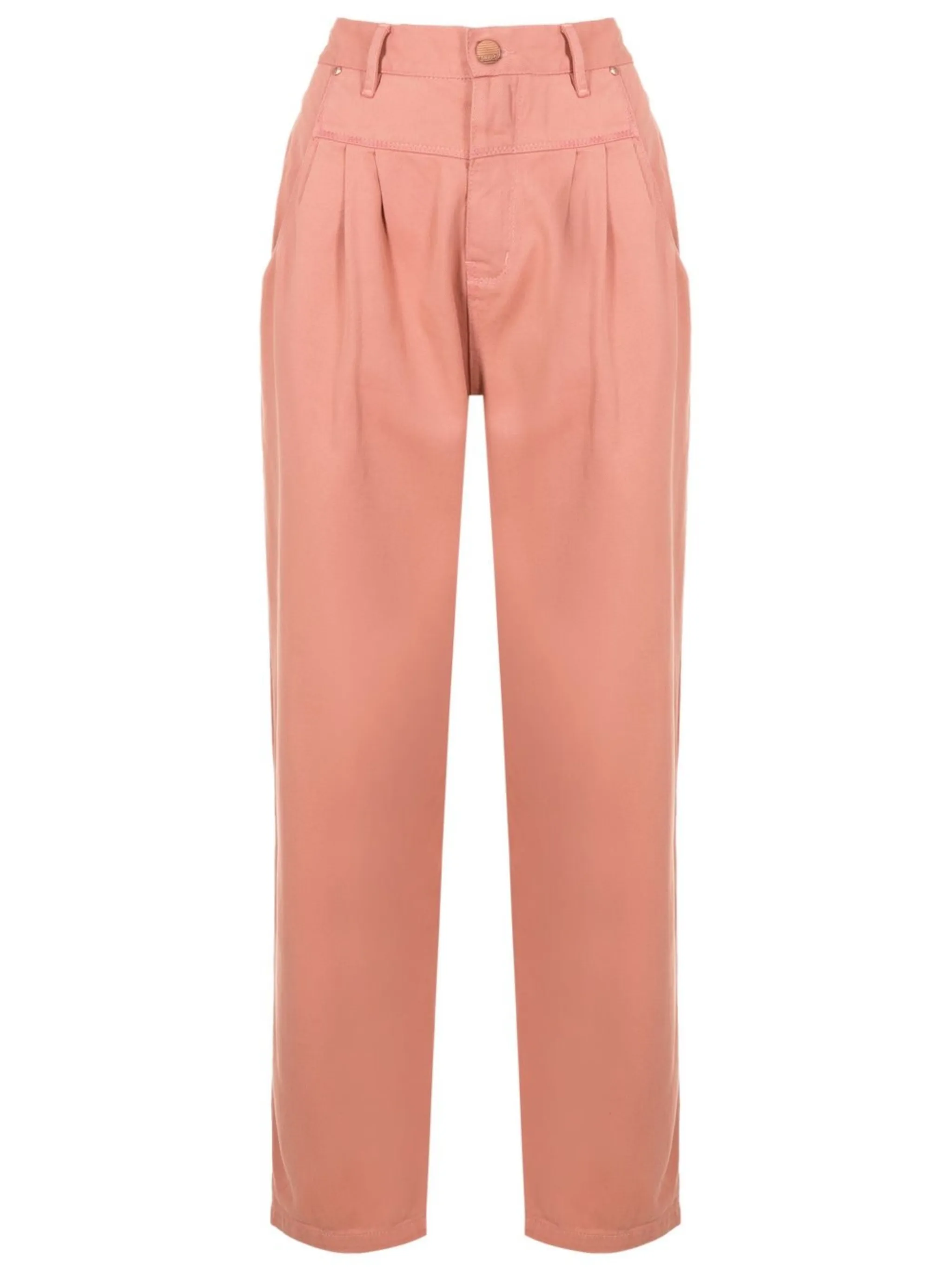 

Прямые брюки со складками Amapô, коричневый