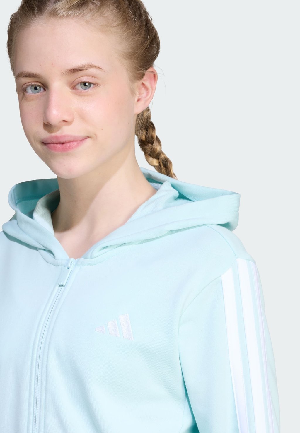 Толстовка на молнии ESSENTIALS FULL Adidas Sportswear, мятный — фото 3