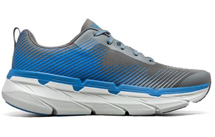Кроссовки для бега Max Cushioning для мужчин с низким верхом, угольно-серые/синие Skechers — фото 2