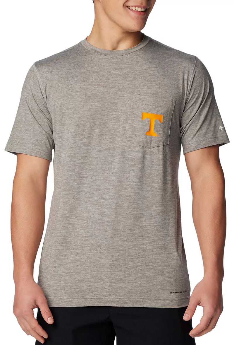 

Серая мужская футболка Columbia Tennessee Volunteers Tech Trail Performance