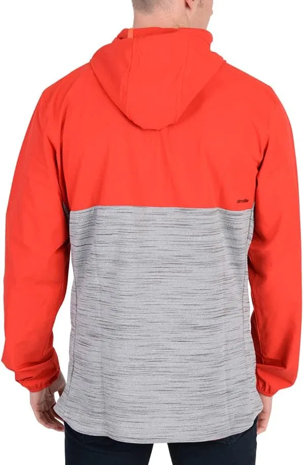 Мужская ветровка adidas Anorak, красный/черный/серый — фото 3