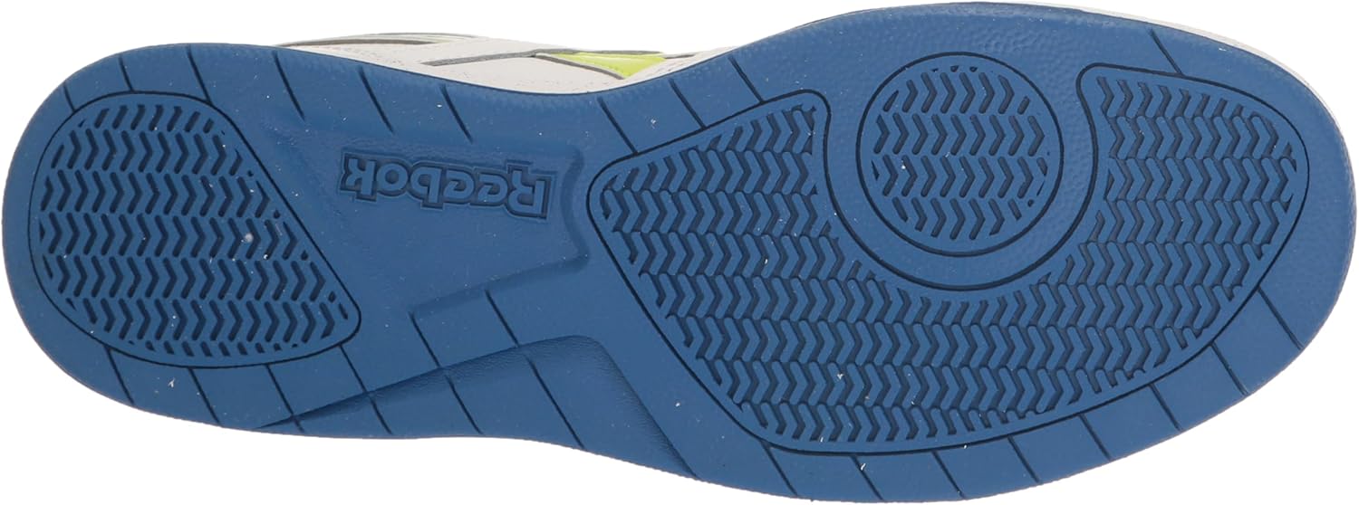 Кроссовки Reebok BB4500 Court для мальчиков (малыши/старшие дети), белый/синий/желтый — фото 4