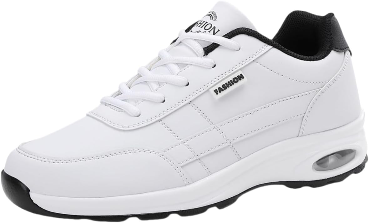 

Мужские модные спортивные кроссовки большого размера. Дышащие и удобные. Противоскользящая резиновая подошва. и подходят для любого случая Clolinde, белый