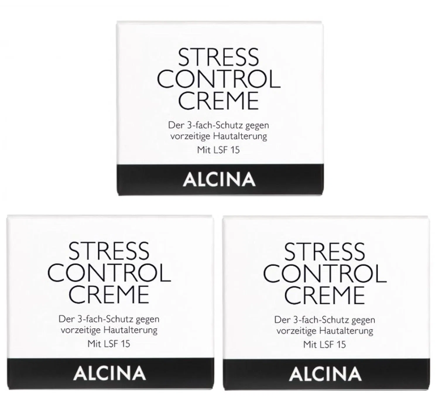 Питательный крем «Stress Control» с тройной защитой от Alcina, 3 x 50 мл Alcina