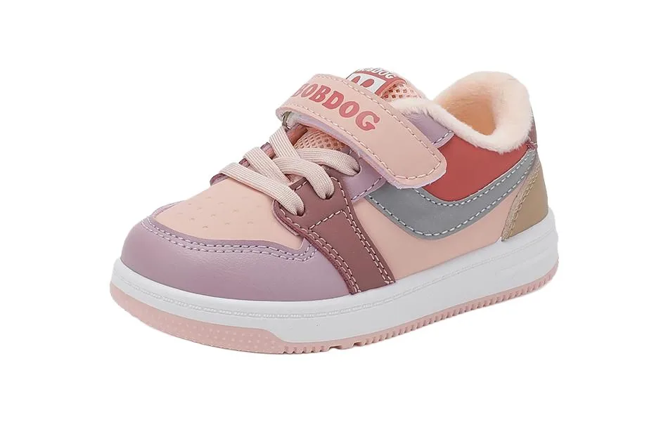 Термообувь для малышей с мягкой подошвой и подкладкой из флиса BOBDOG, Pale pink/cocoa purple