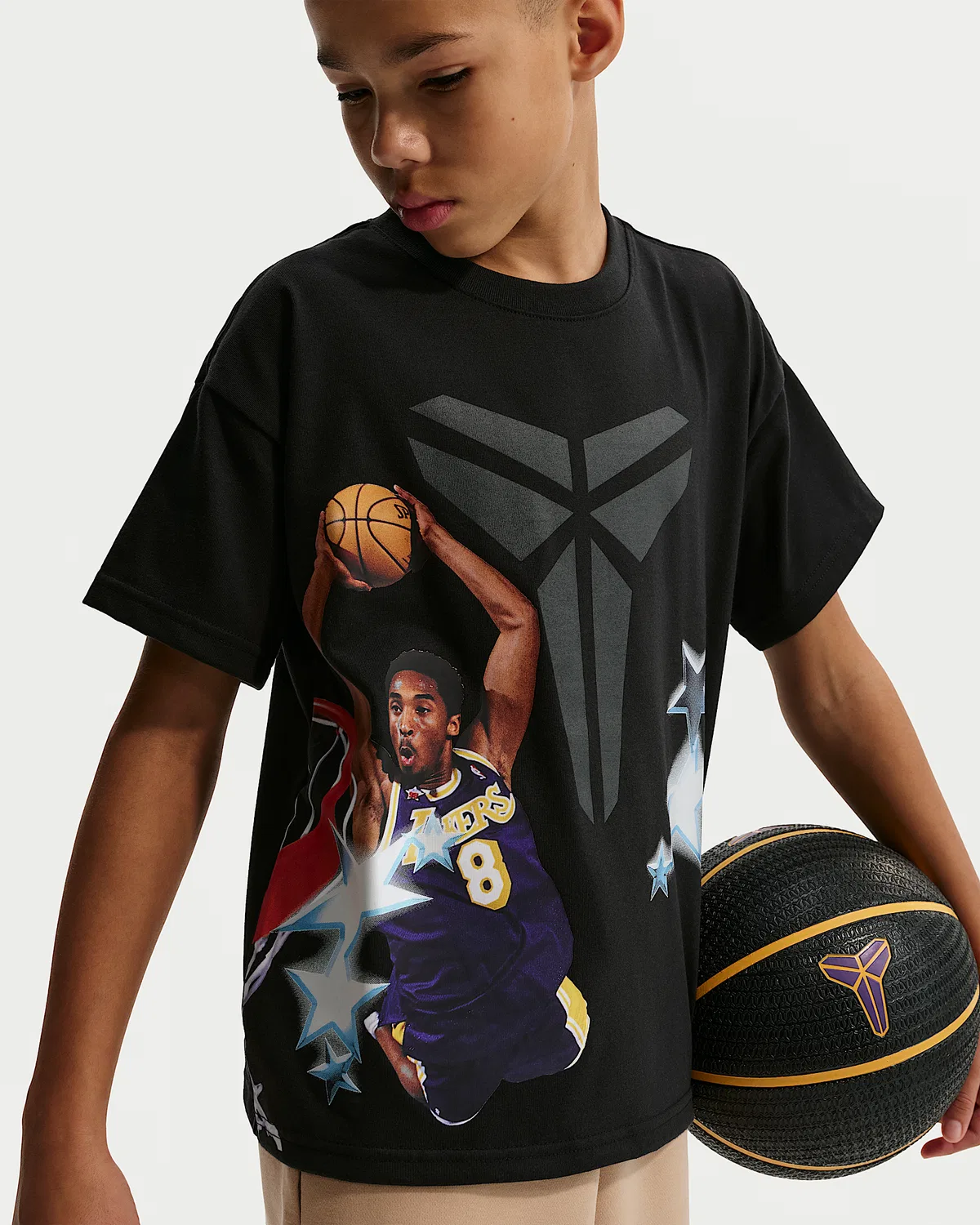 Детская футболка Dri-FIT Max90 Kobe, Black — фото 3