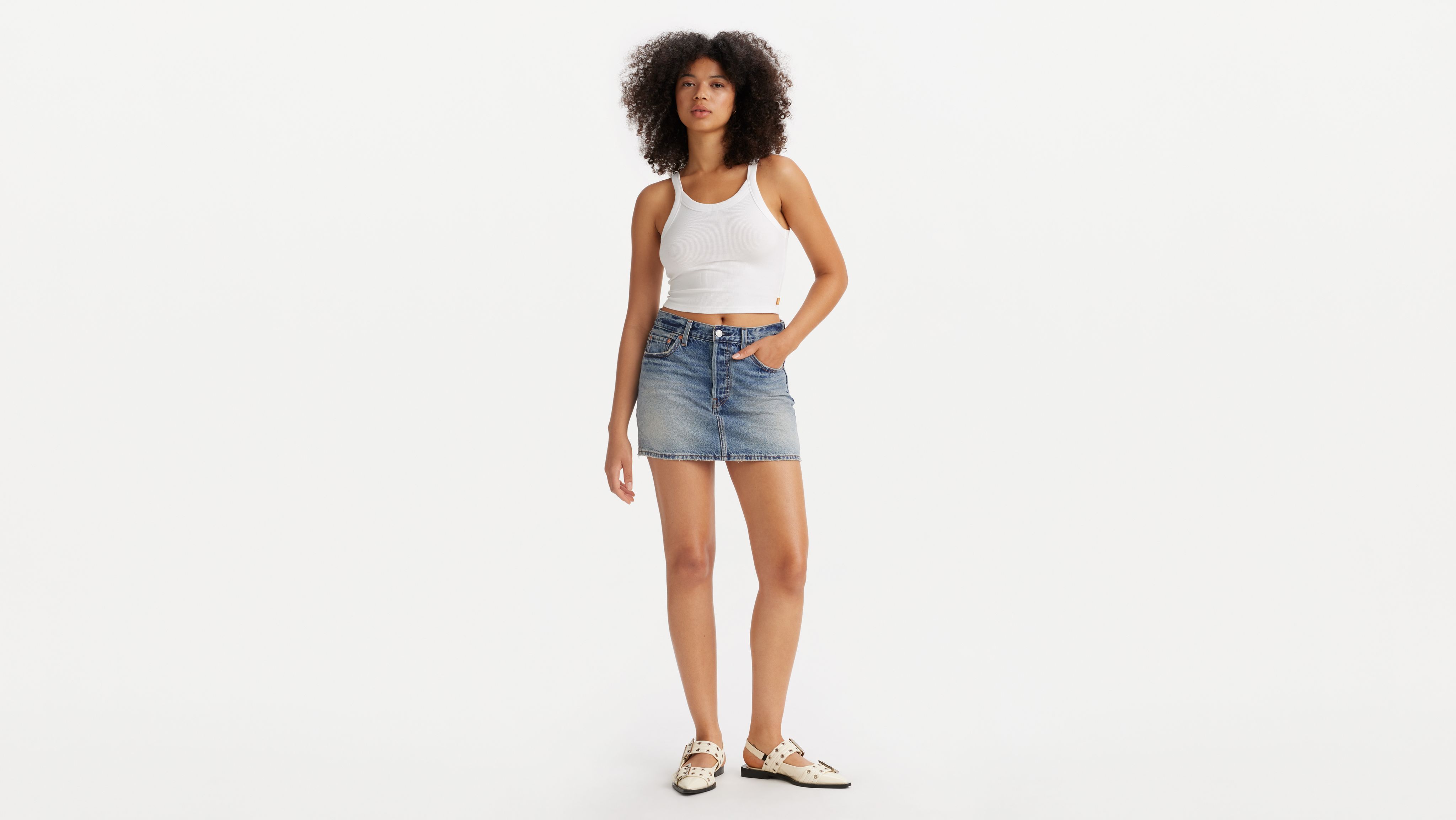 

Юбка Icon Levi's, цвет Right Now - Medium Wash