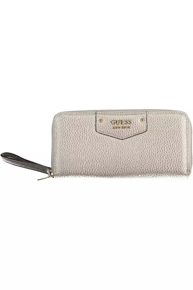 

Серебряный полиэтиленовый женский кошелек Guess Shoes